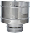 Fumaiolo Fisso Antivento Inox Tondo (Attacco Maschio) Ø Cm.10