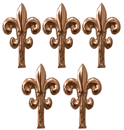 Gancetto Per Quadri Giglio 5 Pz. Mm. 48 - Bronzato 20.00 Confezioni
