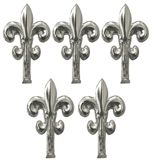 Gancetto Per Quadri Giglio 5 Pz. Mm. 50 - Nichel Lucido 20.00 Confezioni