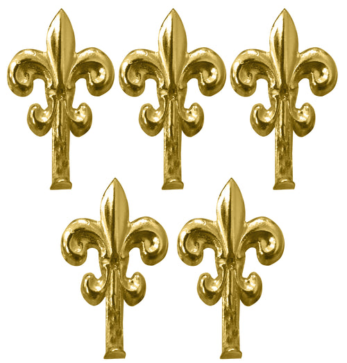 Gancetto Per Quadri Giglio 5 Pz. Mm. 48 - Oro Lucido 20.00 Confezioni