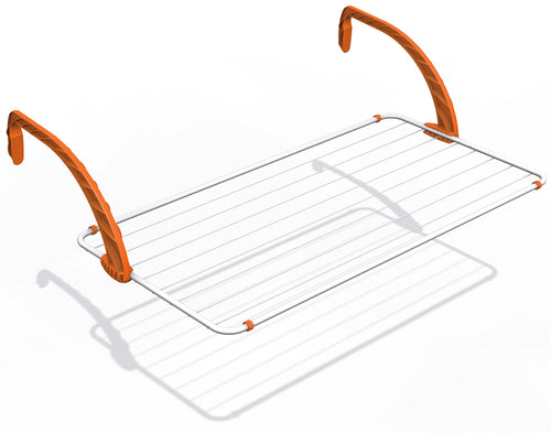 Gimi Stendibiancheria Da Balcone Polar 100 Cm. 109,5X55X27,5 H Stenditura Mt. 10