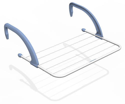 Gimi Stendibiancheria Da Termosifone Radio Cm. 52X34,5X18 H Stenditura Mt. 3