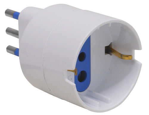 Globex Adattatore Semplice In Blister 2P+T Spina 10A/ Presa Schuko 10A 20.00 Pz