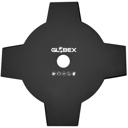 Globex Disco In Acciaio A 4 Denti Per Decespugliatore Ø Mm. 255