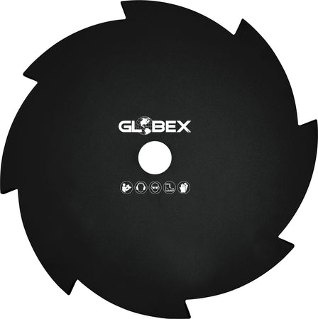 Globex Disco In Acciaio A 8 Denti Per Decespugliatore Ø Mm. 255