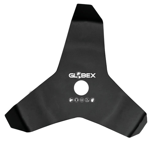 Globex Disco In Acciaio Ricurvo A 3 Denti Per Decespugliatore Ø Mm. 300