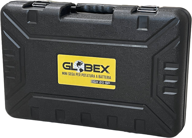 Globex Mini Sega Per Potatura Gx 20 Sp Con 2 Batterie A Litio 18V-4,0Ah Taglio Max Cm. 18