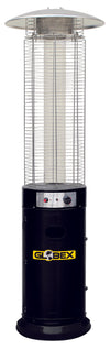 Globex Stufa A Fiamma Circolare Volcano 11 Kw Col. Nero
