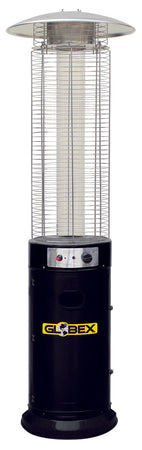 Globex Stufa A Fiamma Circolare Volcano 11 Kw Col. Nero