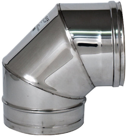 Gomito A 90 ° Inox Aisi 304 Per Stufa Ee ? Cm. 18