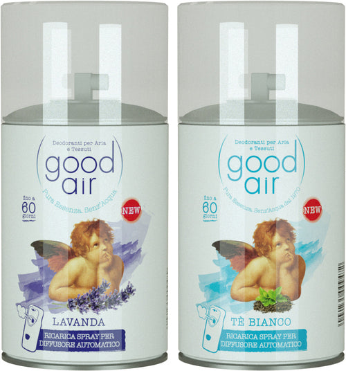 Good Air Profumatori Assortiti Per Dispenser Automatico 250 Ml. - 12 Pz.