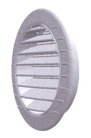 Griglia Di Aerazione In Plastica Con Rete Ø Mm. 120 Imbocco Ø Mm. 100 10.00 Pz