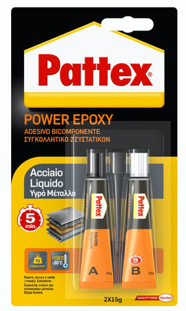 Henkel Colla Pattex Power Epoxy Acciaio Liquido Gr. 30 6.00 Pz