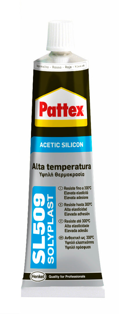 Henkel Silicone Pattex Alta Temperatura Sl 509 Rosso Ml. 70