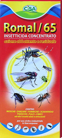 Insetticida Multinsetto Concentrato Romal/65 Ml. 250