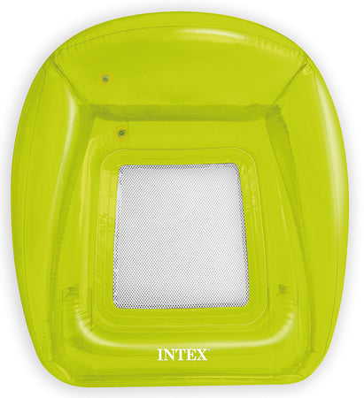 Intex Poltrona Galleggiante Gonfiabile Trasparent Lounges Cm. 104X102