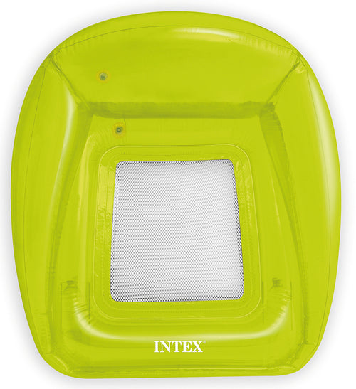 Intex Poltrona Galleggiante Gonfiabile Trasparent Lounges Cm. 104X102