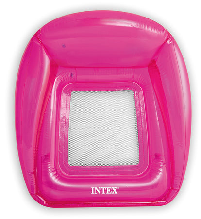 Intex Poltrona Galleggiante Gonfiabile Trasparent Lounges Cm. 104X102
