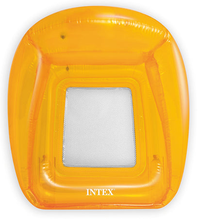 Intex Poltrona Galleggiante Gonfiabile Trasparent Lounges Cm. 104X102