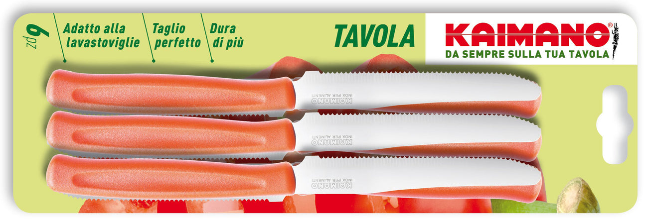 Kaimano Set Coltelli Da Tavola Dinamik 6 Pezzi Col. Bianco