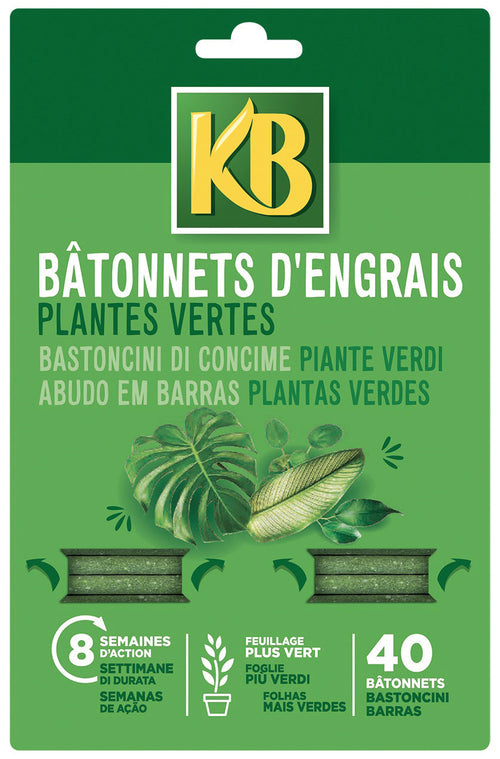 Kb Concime Bastoncini Fertilizzanti Piante Verdi Pz. 40