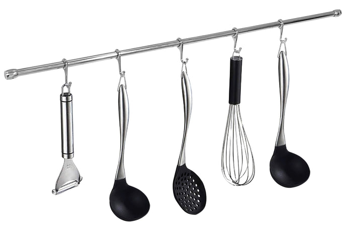 Kit Tubo Sottopensile Portamestoli Con Accessori Ø Mm. 16X1000 Cromo Lucido