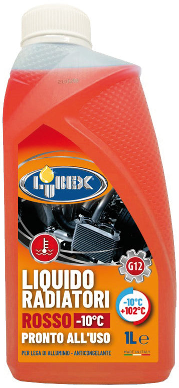 Lubex Protettivo Radiatore Rosso Lt. 1 (Da -10 °C A +102 °C) 12.00 Pz