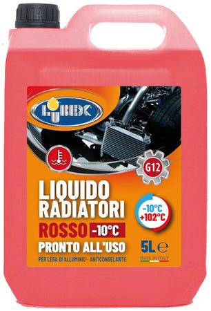 Lubex Protettivo Radiatore Rosso Lt. 5 (Da -10 °C A +102 °C) 4.00 Pz
