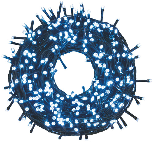 Luci Di Natale Per Interno Ed Esterno Bianco 300 Led Cavo Luci 13,5 Mt.