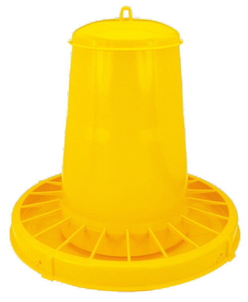 Mangiatoia Tramoggia Per Polli Con Antispreco Ø Cm. 42X47 H Lt. 20 (Kg. 15)