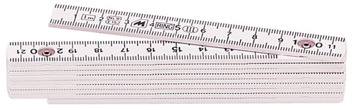 Metrica Metro In Fibra Di Vetro Bianco Lunghezza Mt.1 10.00 Pz