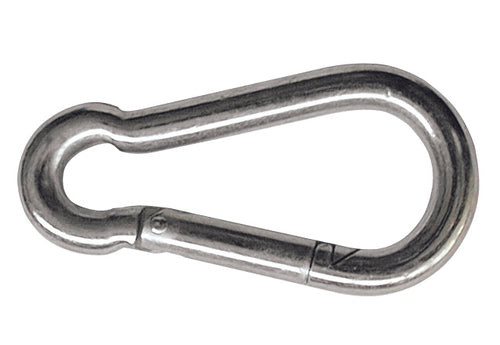 Moschettone Tipo Pompiere In Acciaio Inox Mm. 80 10.00 Pz