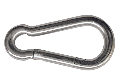 Moschettone Tipo Pompiere In Acciaio Zincato Mm. 60 50.00 Pz