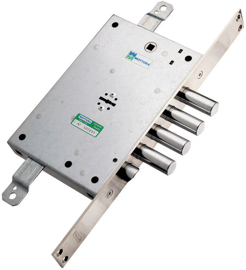 Mottura Serratura Porte Blindate Appl. D/M 4M+S Trip. Art. 52.771 E.63 Reversibile Interasse 37