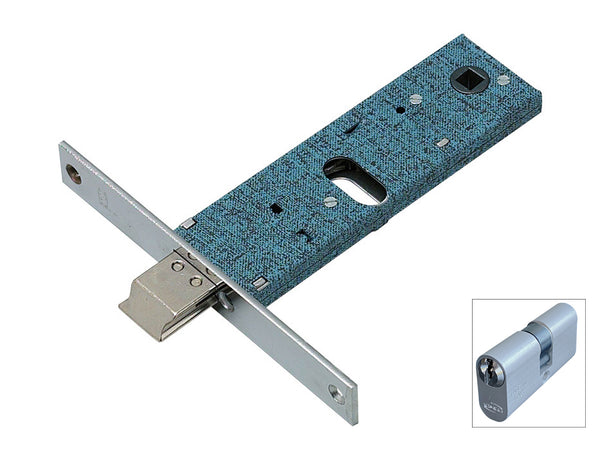 Omec Serratura Alluminio Inf. Fasce 2M+S. C/Cil. Art. 390 E.60 - F.16