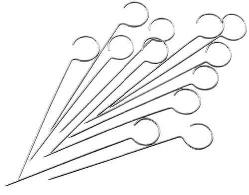 Pedrini Set Spiedini Inox 12 Pezzi Mm. 100