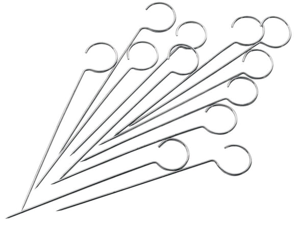 Pedrini Set Spiedini Inox 12 Pezzi Mm. 100
