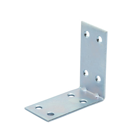 Piastrina Di Giunzione Acciaio Zincato Angolare 50 Pz. Mm.100X100