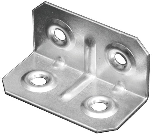 Piastrina Di Giunzione Angolare Ferro Zincato 100 Pz. Mm.40X25X25