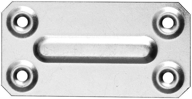 Piastrina Di Giunzione Diritta Ferro Zincato 100 Pz. Mm.70X35