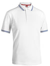 Polo Smith Col. Bianco/Blu Navy Mis. Xxl