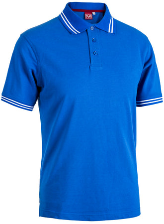 Polo Smith Col. Blu Royal/Bianco Mis. M