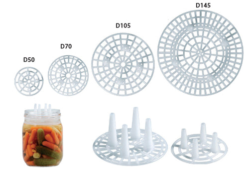 Pressatore Salvagusto Per Alimenti Diametro 50 Mm Confezione 50 Pezzi