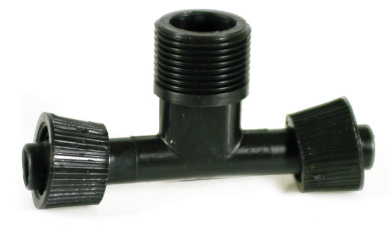 Raccordo A T Per Ala Gocciolante Filetto Maschio Mm. 16X16X3/4 50.00 Pz