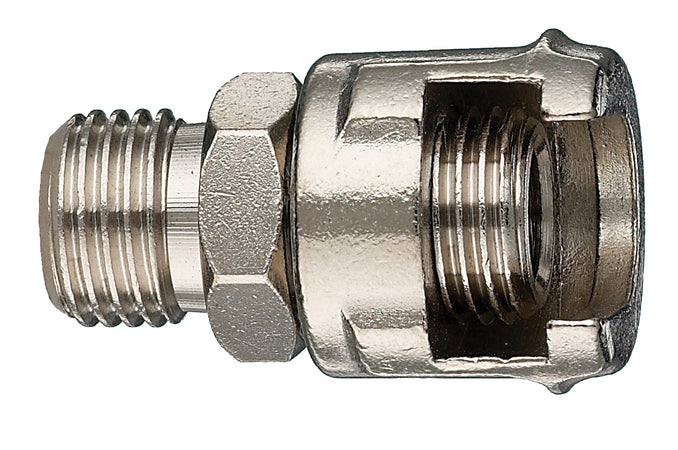 Raccordo Filettato Per Compressori Dado Fresato 1/4M (Bl 2 Pz.)