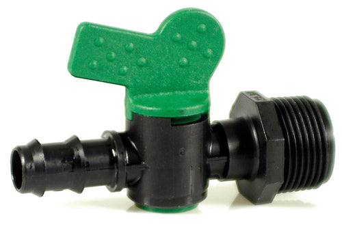 Raccordo Per Ala Gocciolante Valvola Portagomma/Filetto Maschio Mm. 16X3/4 50.00 Pz