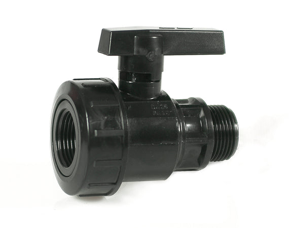 Raccordo Per Tubo In Polietilene Valvola A Sfera Maschio/Femmina Mis. 3/4X3/4