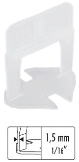 Raimondi Base Livellante Con Feritoia Per Cuneo H Mm. 12 Fuga Mm. 1,5 - 500 Pz.