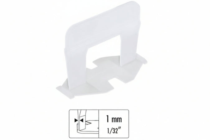 Raimondi Base Livellante Con Feritoia Per Cuneo Per Piastrelle 3/12 Mm H Mm. 12 Fuga Mm.1 - 300 Pz.