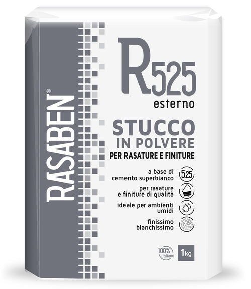 Rasaben Stucco In Polvere Per Esterni R525 Kg. 1 24.00 Pz